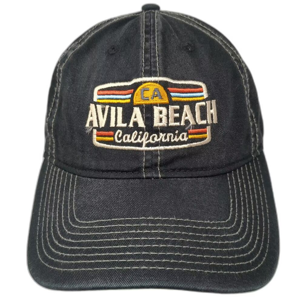 Fahrenheit Headwear Avila Beach California Baseball Cap Hat Black OS Adjustable